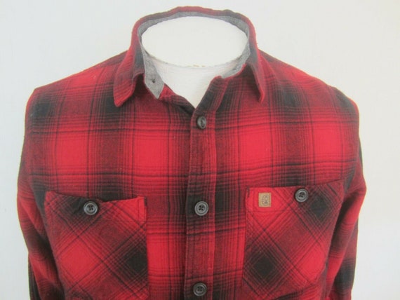 Coleman vtg 1990s Men shirt plaid long sleeve p2p… - image 5