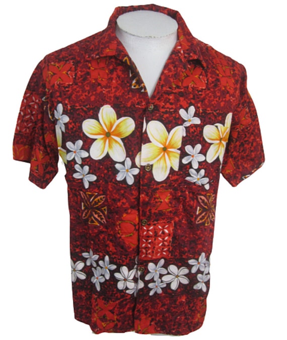 Hawaiian Surf vintage 50s 60s Men camp shirt p2p … - image 1