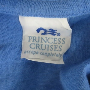 Princess Cruises vintage 1990s T Shirt Panama Canal cruise ship cotton blue size XL image 7