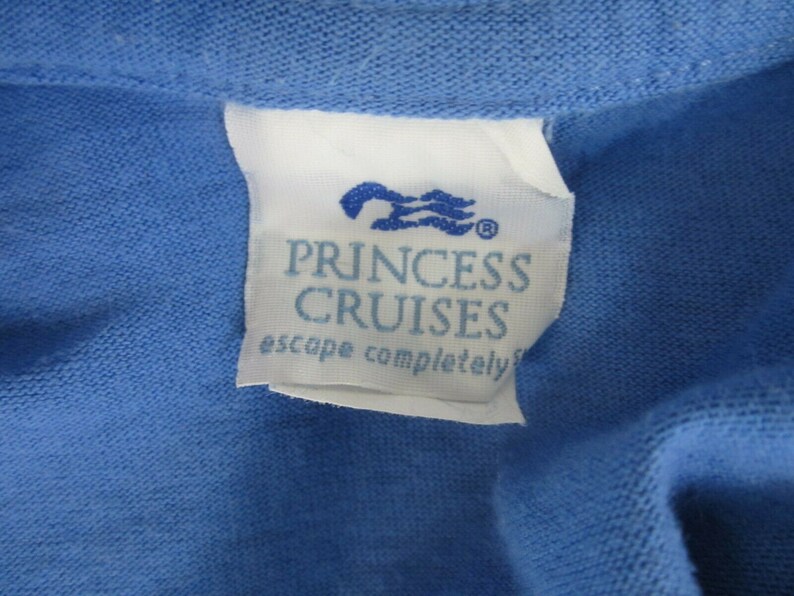 Princess Cruises vintage 1990s T Shirt Panama Canal cruise ship cotton blue size XL image 7