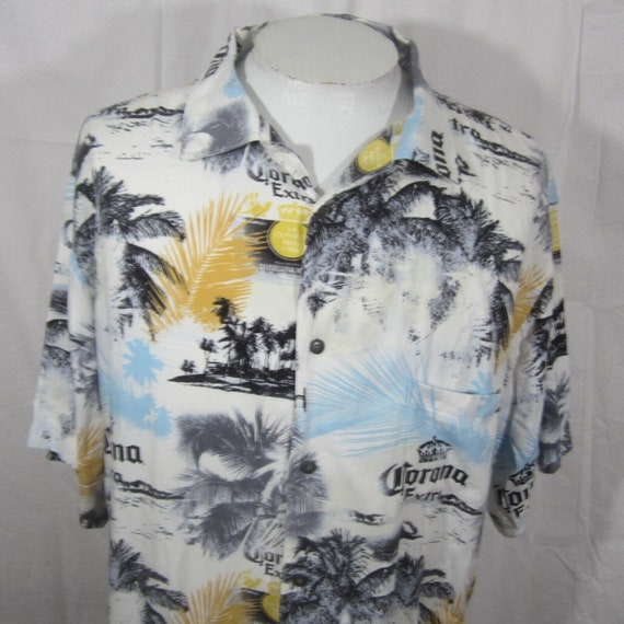 Newport Blue vintage Men Hawaiian camp shirt 2XL … - image 7