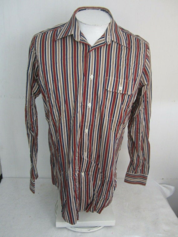 Bill Blass vintage Men Dress Casual Shirt long sl… - image 5