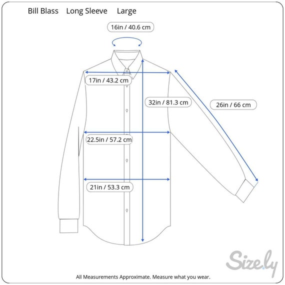 Bill Blass vintage Men Dress Casual Shirt long sl… - image 3