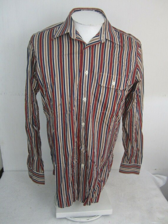 Bill Blass vintage Men Dress Casual Shirt long sl… - image 4