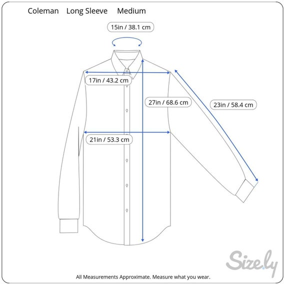 Coleman vtg 1990s Men shirt plaid long sleeve p2p… - image 2