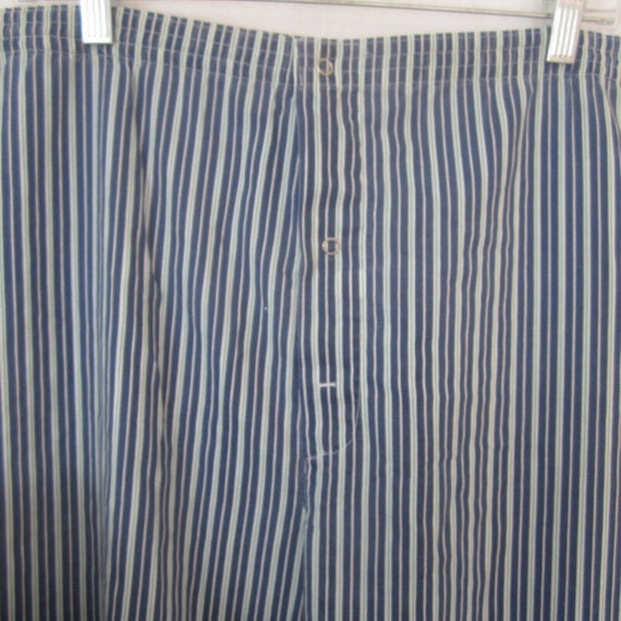 Manhattan vintage mens Pajama Set small stripe bl… - image 5