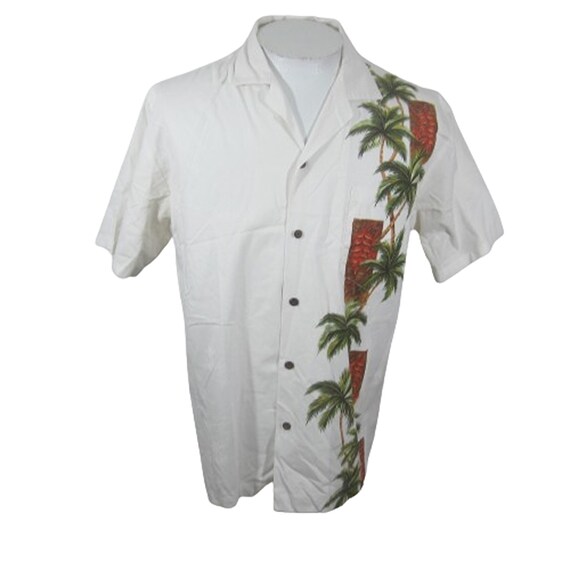 Ky's vintage Men Hawaiian camp shirt pit to pit 2… - image 1