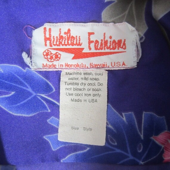 Hukilau Fashions Women Hawaiian camp Shirt M Orch… - image 9