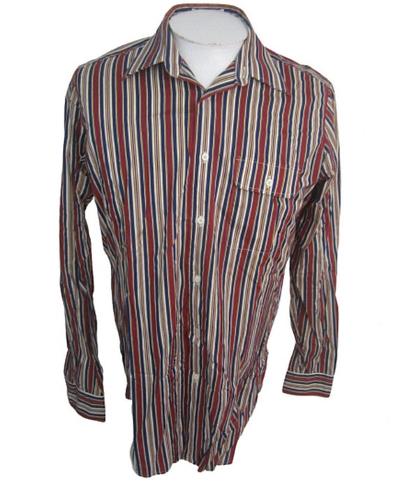 Bill Blass vintage Men Dress Casual Shirt long sl… - image 2
