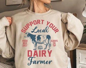 Support Local Dairy Farmer SVG, Breastfeeding Mom PNG (Digital Files)
