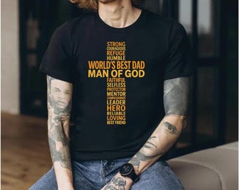 El mejor papá del mundo SVG Papá cristiano SVG Cruz Día del Padre SVG Hombre de Dios SVG Papá PNG Papá religioso SVG Archivo de corte Cricut Sublimación DTF