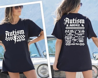 Autismus World Tour Png Autismus Bewusstsein Png SPED Lehrer SVG, Sonderpädagogik PNG Autismus Monat Png Design (Digitaler Download)