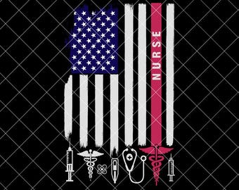 Logo de enfermera Bandera de Estados Unidos SVG Enfermera de EE. UU. SVG Símbolos de enfermería Bandera de EE. UU. SVG Enfermería América SVG Enfermera patriótica SVG Enfermera del 4 de julio PNG SVG Cricut