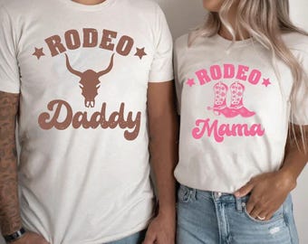 Mamá rodeo SVG Papá rodeo SVG Mamá y papá del oeste a juego PNG Mamá campestre SVG Papá rodeo PNG Pareja del oeste SVG PNG