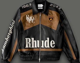 ランボルギーニ レザーバイカージャケット メンズ レザージャケット