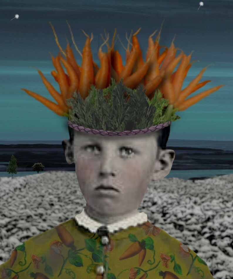 King of Carrot Flowers.fine Art Print 10x15 LAST AVAILABLE ONE