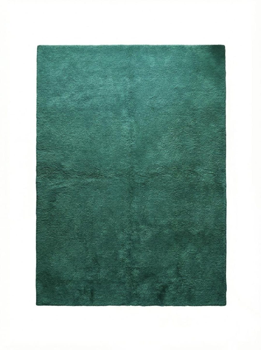 Emerald Green Plush Area Rug, Soft Modern Minimalist Living Room Carpet ...