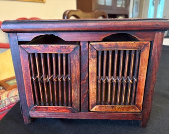 Small Asian Table Top Cabinet With Drawers