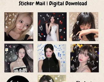 BABYMONSTER Kpop Sticker Pack: Printable Journal & Scrapbook Stickers (Digital Download)