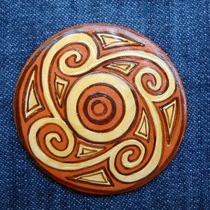 Sacred Geometry Magnet- Pretty Magnets- Folk Art Magnets- Mandala Magnets- Decorative Magnets- Hostess Gifts, Wedding Favors