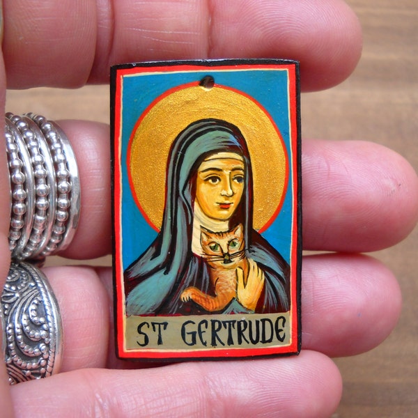 St. Gertrude of Nivelles, Patron Saint of Cats, Help for Housebound and Overweight Cats