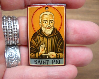 Miniature icon of St.Padre Pio of Pietrelcina,Religious iconography