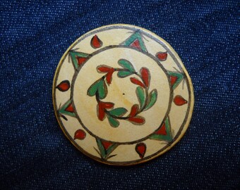 Ceramic Magnets, Fridge Magnets, Floral Folk Art Painting Magnets, Cute Magnets, Unique Magnets,  Magnet Gifts