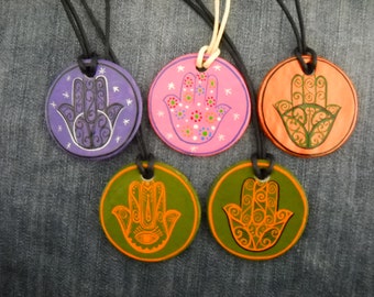 Hamsa hand and evil eye necklace, Om. God. Spiritual. Metaphysical. Hand of Fatima, hand necklace, Hamsa Jewelry, Hamsa charm, talisman