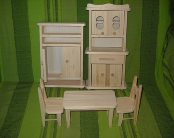 kitchen furniture waldorf toys natural wood,wooden dolls furniture