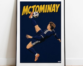 Scott McTominay Poster - Scotland 2026 World Cup - Football Poster - Tartan Army Print