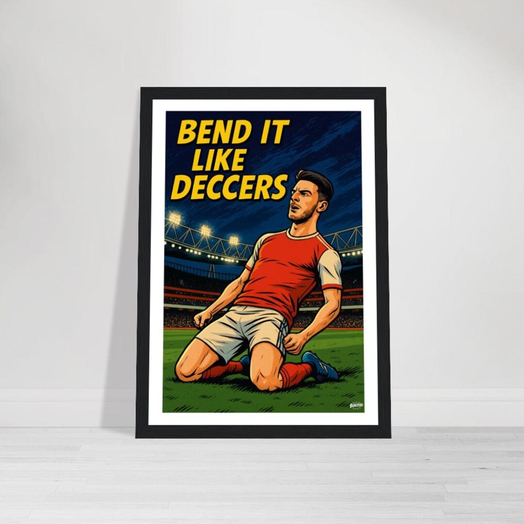 Declan Rice Poster, Comic Style Arsenal Fan Art Print - Etsy