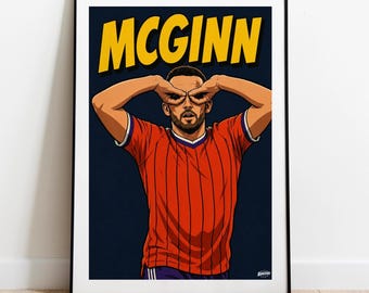 John McGinn Poster - Scotland 2026 World Cup - Football Poster - Scotland Print