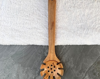 Cuchara para pasta de madera de acacia hecha a mano, utensilios de cocina