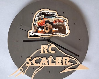 Decorative Wall Clock, 33cm Wooden Silent Wall Clock, Wall Decor for Bedroom, Kitchen, Living Room.