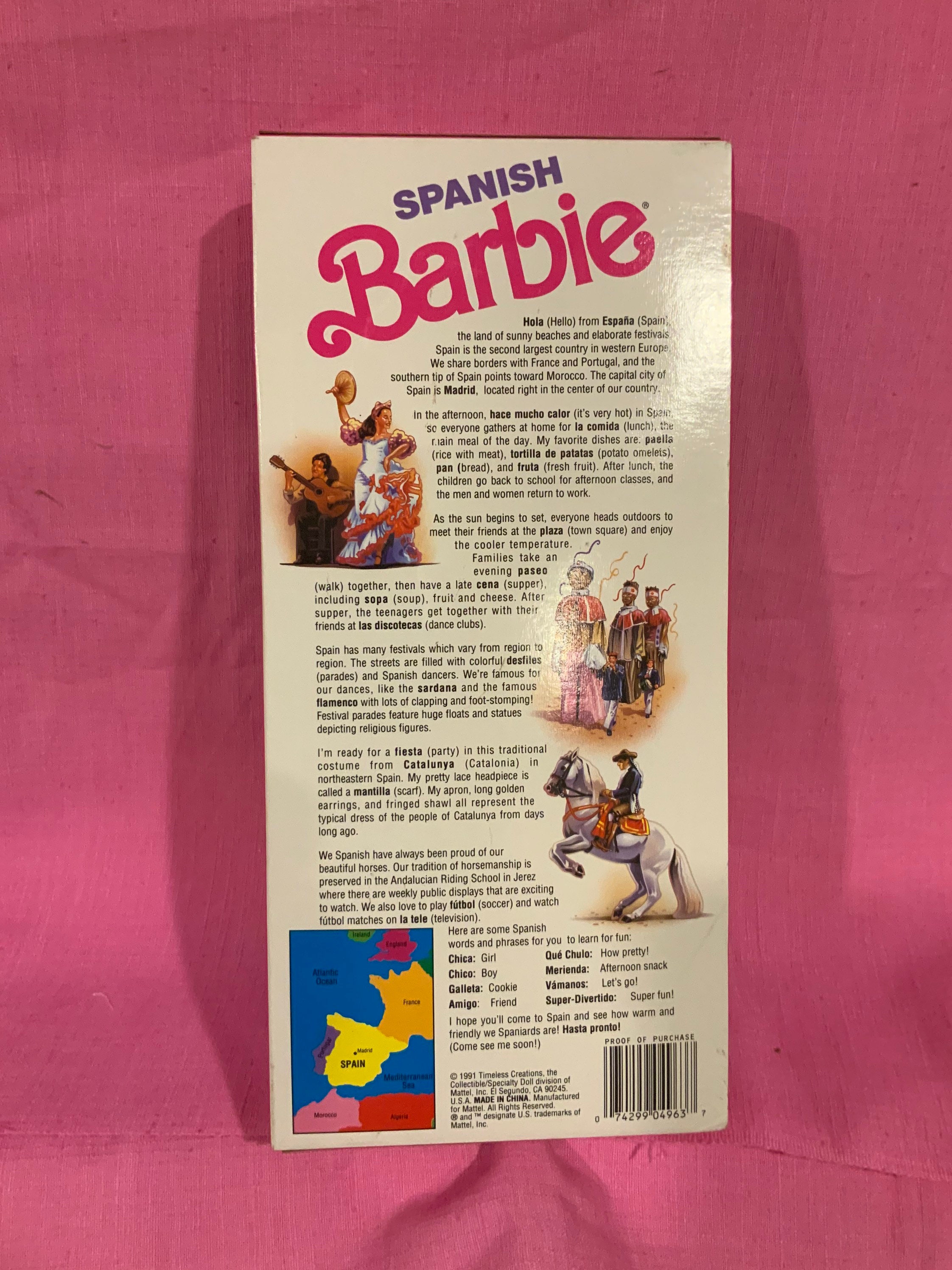 Spanish Barbie Doll New In Box Vintage | Etsy