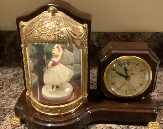 Vintage Ballerina Clock Hard to Find Etsy