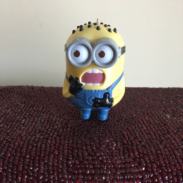 Minions Recycled Happy Meal Toy Christmas Ornament
