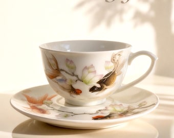 Deja que tus bendiciones se conviertan en la única escena pintada en CoffeeCup, cerámica pintada a mano personalizada de China.