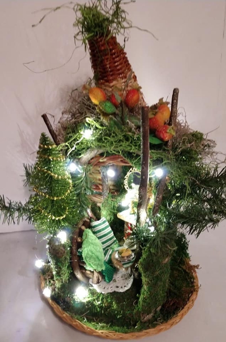 Holiday Handmade Fairy House ~ A WHO Holiday