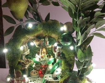 Holiday - Handmade Fairy House  ~ Visions of Sugar Plums CandyShop