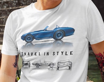 Vintage Car Shirt Classic Convertible Tee Retro Style