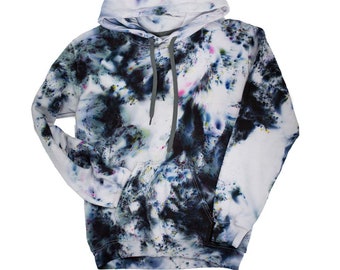 black and white tie dye sweatshirt