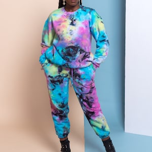 Women Tie Dye Set Sweat Suit Outfits Long Sleeve Tracksuit Esg16474 - China  Tracksuit and Sweatsuit price