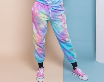 Pastel Goth Tie Dye  Joggers Masha Apparel