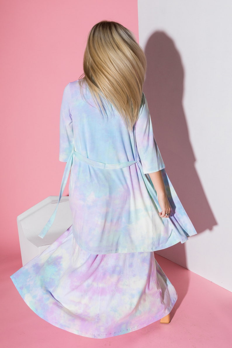 Pastel Boho Bamboo Maxi Dress image 9