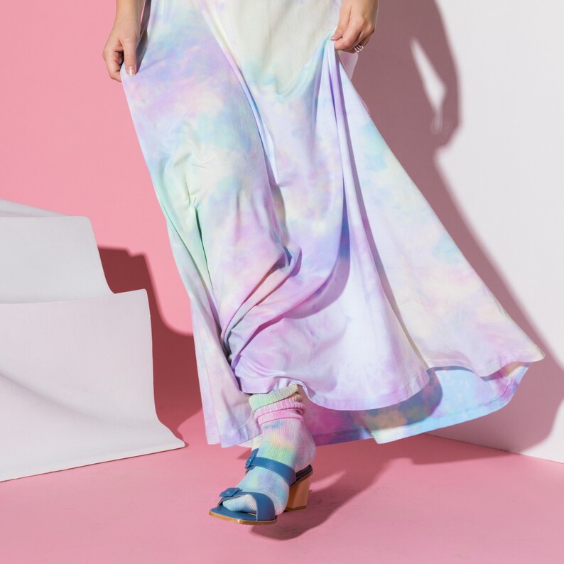 Pastel Boho Bamboo Maxi Dress image 5