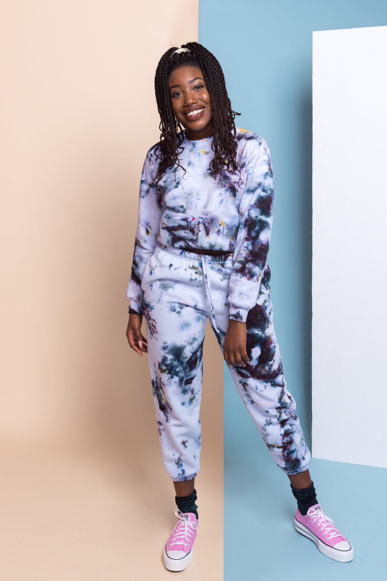 Women s tie dye store jogger set