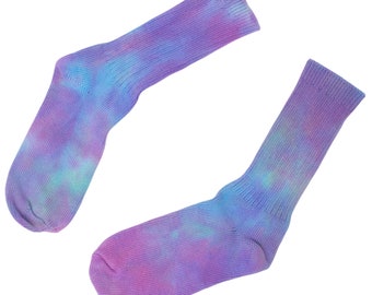 Limited Edition 'Cloud' Pastel Tie-Dye Socks - Ethereal Soft Colors, Luxurious Organic Cotton, Unique Fashion Statement