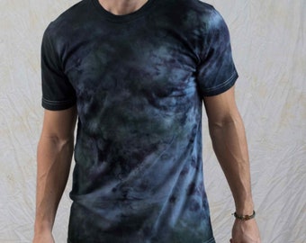 Dark Storm Cotton 90s grunge Tie Dye Tee Shirt Holiday Gift For Friend Soft Cotton Top Unique Style Dark Grunge Aesthetic