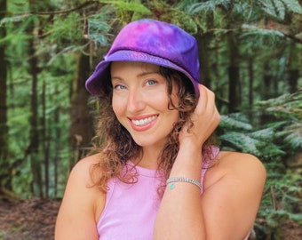 Hand-Dyed Cotton Tie-Dye Bucket Hat, Unique Summer Festival Accessory - Breathable 100% Cotton, Sustainable Dyeing Process